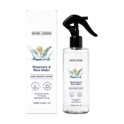 Rosemary & Rice Water Hair Spray Nourishing Hair Roots Repair Dry Hair Improving Smoothness Fragrance Soothing Hair Care Spray
